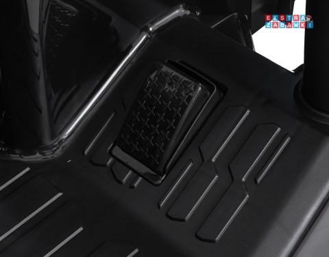 Mega traktor D68 z łyżką na akumulator - niebieski, 2x200W, 24V/10Ah, ekoskóra, pilot, LED [JS3158B]