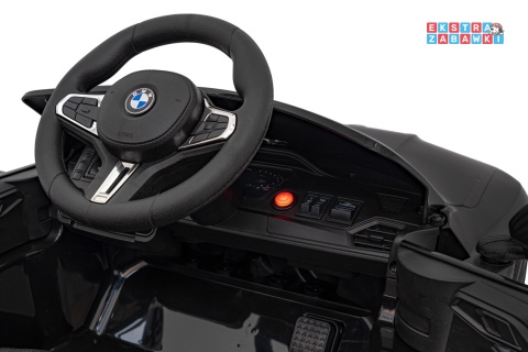 BMW M4 na akumulator - czarny, 2x35W 12V/14Ah, pilot, ekoskóra, EVA, LED, panel muzyczny [SX2418]