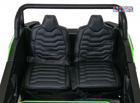 Buggy ATV Racing dwuosobowy na akumulator - zielony, 4x200W 24V/14Ah, pilot, panel muzyczny, EVA, ekoskóra [A032]