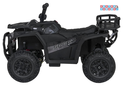 Quad ATV Robust 01 na akumulator - czarny, 4x35W 12V/7Ah, EVA, LED, ekoskóra [XMX-651]