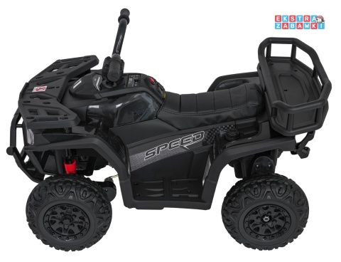 Quad ATV Robust 01 na akumulator - czarny, 4x35W 12V/7Ah, EVA, LED, ekoskóra [XMX-651]
