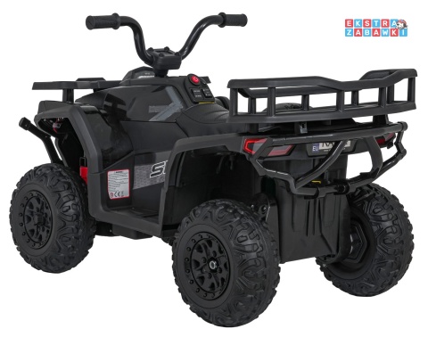 Quad ATV Robust 01 na akumulator - czarny, 4x35W 12V/7Ah, EVA, LED, ekoskóra [XMX-651]