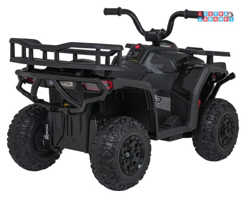 Quad ATV Robust 01 na akumulator - czarny, 4x35W 12V/7Ah, EVA, LED, ekoskóra [XMX-651]