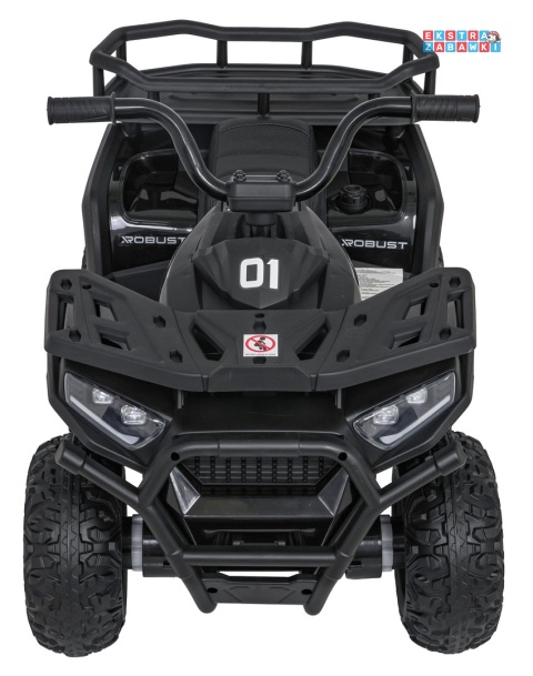 Quad ATV Robust 01 na akumulator - czarny, 4x35W 12V/7Ah, EVA, LED, ekoskóra [XMX-651]