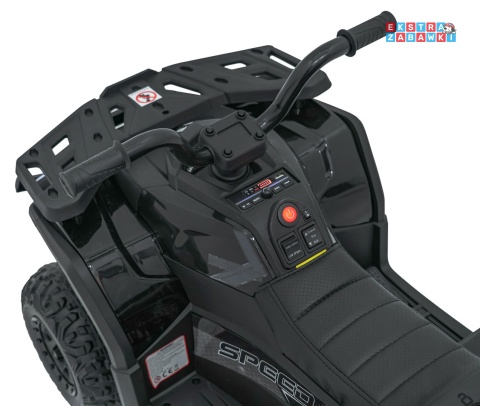 Quad ATV Robust 01 na akumulator - czarny, 4x35W 12V/7Ah, EVA, LED, ekoskóra [XMX-651]