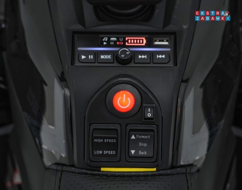 Quad ATV Robust 01 na akumulator - czarny, 4x35W 12V/7Ah, EVA, LED, ekoskóra [XMX-651]