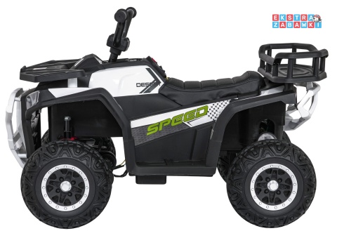 Quad ATV Robust 01 na akumulator - biały, 4x35W 12V/7Ah, EVA, LED, ekoskóra [XMX-651]