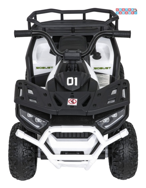 Quad ATV Robust 01 na akumulator - biały, 4x35W 12V/7Ah, EVA, LED, ekoskóra [XMX-651]