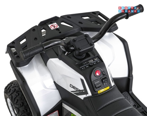 Quad ATV Robust 01 na akumulator - biały, 4x35W 12V/7Ah, EVA, LED, ekoskóra [XMX-651]