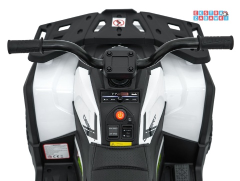 Quad ATV Robust 01 na akumulator - biały, 4x35W 12V/7Ah, EVA, LED, ekoskóra [XMX-651]