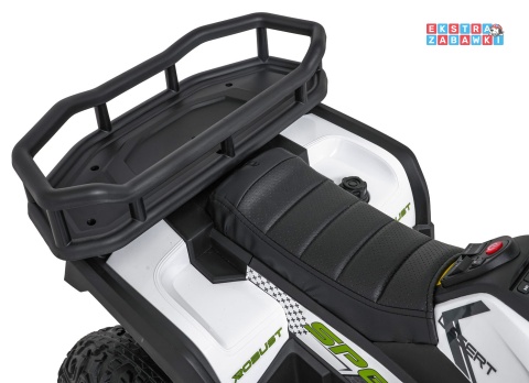 Quad ATV Robust 01 na akumulator - biały, 4x35W 12V/7Ah, EVA, LED, ekoskóra [XMX-651]
