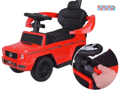 Jeździk Mercedes G-Class pchacz autko dla dzieci z dźwiękami czerwony [ZA6173]