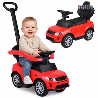 Jeździk pchacz 2w1 Range Rover z dźwiękami dla dzieci czerwony [ZA6171]