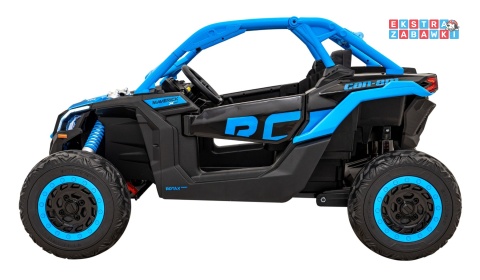Maverick Turbo RR buggy dwuosobowy na akumulator - niebieski, 4x200W 24V/20Ah, koła EVA, ekoskóra, LED [DK-CA001]