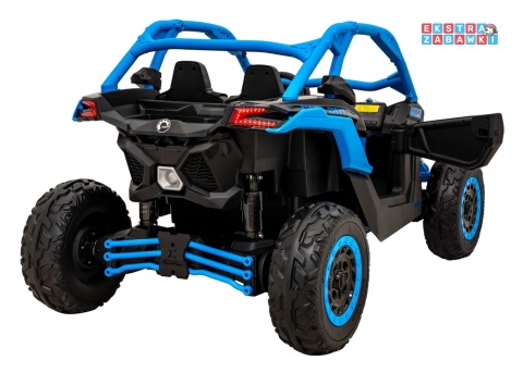 Maverick Turbo RR buggy dwuosobowy na akumulator - niebieski, 4x200W 24V/20Ah, koła EVA, ekoskóra, LED [DK-CA001]