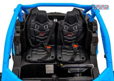 Maverick Turbo RR buggy dwuosobowy na akumulator - niebieski, 4x200W 24V/20Ah, koła EVA, ekoskóra, LED [DK-CA001]