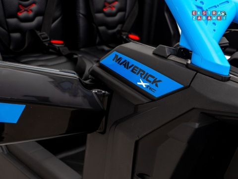 Maverick Turbo RR buggy dwuosobowy na akumulator - niebieski, 4x200W 24V/20Ah, koła EVA, ekoskóra, LED [DK-CA001]