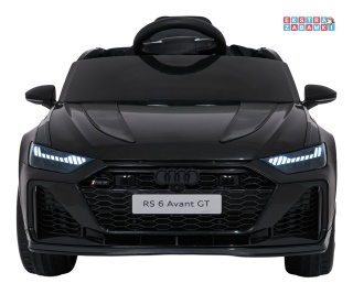 Audi RS6 Avant GT na akumulator - czarny, 4x35W 12V/9Ah, pilot, ekoskóra, EVA, LED, pasy, BT [QLS-8620]