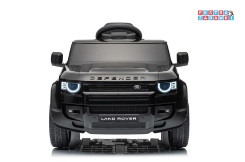 Land Rover Defender na akumulator - czarny, 2x35W i 2x20W 12V/7Ah, pilot, EVA, LED, ekoskóra, panel muzyczny [QLS-8626]