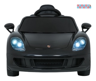 Porsche 911 Carrera na akumulator - czarny, 2x35W 12V/7Ah, pilot, EVA, ekoskóra, 2 prędkości, pasy, LED [PA.712]