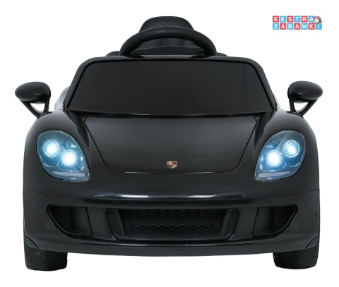 Porsche 911 Carrera na akumulator - czarny, 2x35W 12V/7Ah, pilot, EVA, ekoskóra, 2 prędkości, pasy, LED [PA.712]