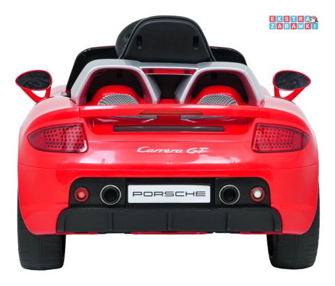 Porsche 911 Carrera na akumulator - czerwony, 2x35W 12V/7Ah, pilot, EVA, ekoskóra, 2 prędkości, pasy, LED [PA.712]