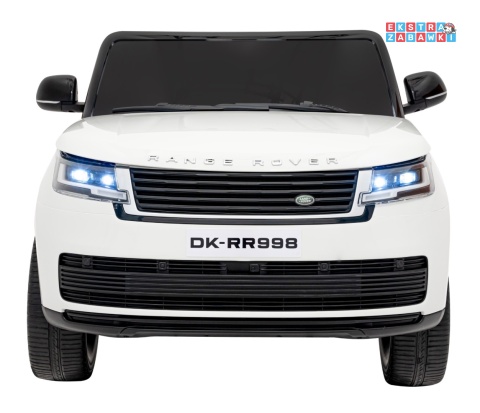 Range Rover SUV Lift na akumulator - biały, 4x35W 12V/14Ah, pilot, EVA, ekoskóra, pasy, LED, BT [DK-RR998]