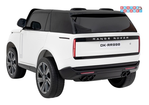 Range Rover SUV Lift na akumulator - biały, 4x35W 12V/14Ah, pilot, EVA, ekoskóra, pasy, LED, BT [DK-RR998]