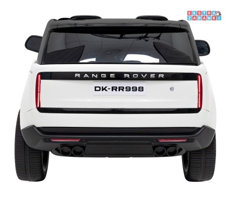 Range Rover SUV Lift na akumulator - biały, 4x35W 12V/14Ah, pilot, EVA, ekoskóra, pasy, LED, BT [DK-RR998]