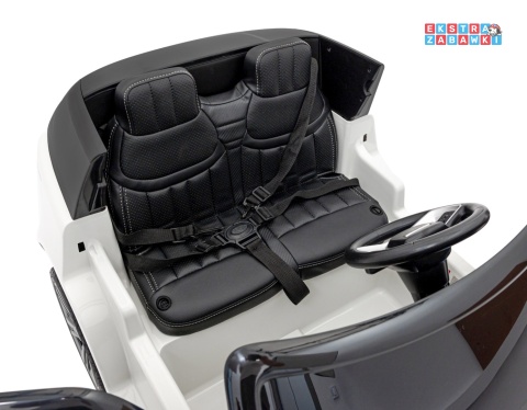 Range Rover SUV Lift na akumulator - biały, 4x35W 12V/14Ah, pilot, EVA, ekoskóra, pasy, LED, BT [DK-RR998]