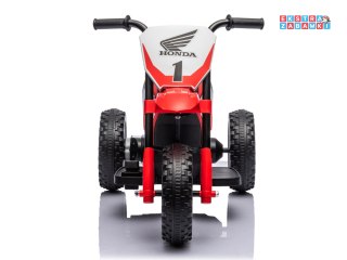 Trójkołowy motorek Honda na akumulator - czerwony, 1x30W 6V/4.5Ah, do 3 km/h, automatyczny hamulec, koła z opaską [PA0353]
