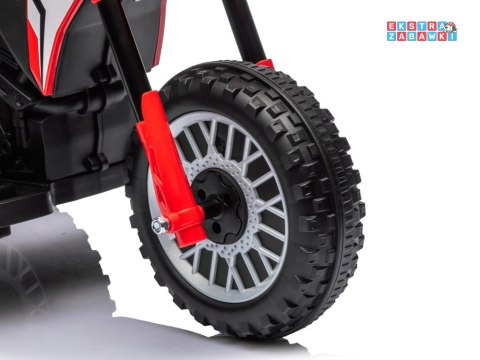 Trójkołowy motorek Honda na akumulator - czerwony, 1x30W 6V/4.5Ah, do 3 km/h, automatyczny hamulec, koła z opaską [PA0353]