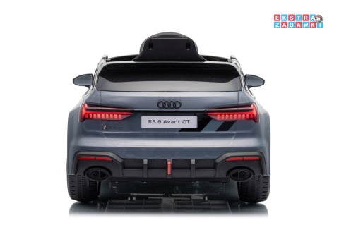 Audi RS6 Avant na akumulator - szary, 4x35W 12V/9Ah, pilot, EVA, LED, pokrowiec [QLS-8620]