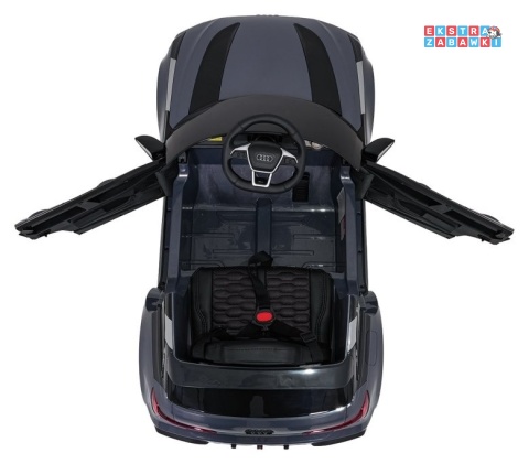 Audi RS6 Avant na akumulator - szary, 4x35W 12V/9Ah, pilot, EVA, LED, pokrowiec [QLS-8620]