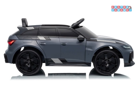 Audi RS6 Avant na akumulator - szary, 4x35W 12V/9Ah, pilot, EVA, LED, pokrowiec [QLS-8620]