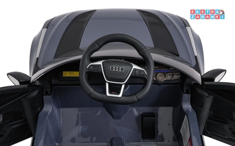 Audi RS6 Avant na akumulator - szary, 4x35W 12V/9Ah, pilot, EVA, LED, pokrowiec [QLS-8620]