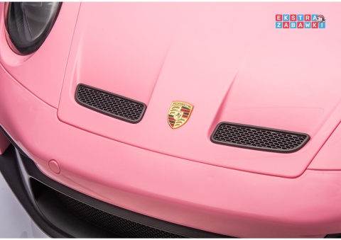 Porsche GT3 DK-P911 dwuosobowy na akumulator - różowy, 2x150W 24V/10Ah, do 7 km/h, EVA, LED, ekoskóra, panel muzyczny [26791]