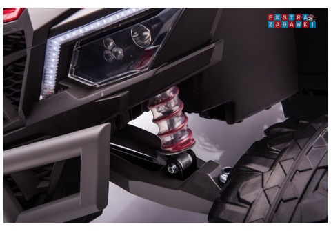 Buggy UTV-MX Spider lakierowany dwuosobowy na akumulator - czerwony, 4x60W 24V/7Ah, pilot, MP4, do 8 km/h, EVA, LED [7776]
