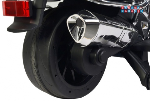 Policyjny motorek BMW R1200RT na akumulator - srebrny, 12V/7Ah, koguty, dźwięki, LED, EVA [PA.212]