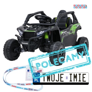 Buggy Kawasaki Teryx KRX1000 na akumulator - czarny, 4x4, 2x45W i 2x20W 24V/5Ah, pilot, EVA, ekoskóra, pokrowiec [JS330]