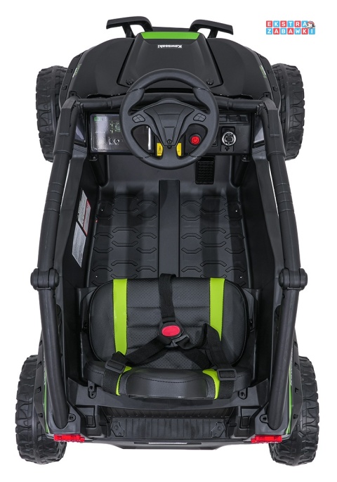 Buggy Kawasaki Teryx KRX1000 na akumulator - czarny, 4x4, 2x45W i 2x20W 24V/5Ah, pilot, EVA, ekoskóra, pokrowiec [JS330]