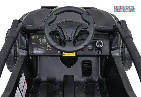 Buggy Kawasaki Teryx KRX1000 na akumulator - czarny, 4x4, 2x45W i 2x20W 24V/5Ah, pilot, EVA, ekoskóra, pokrowiec [JS330]