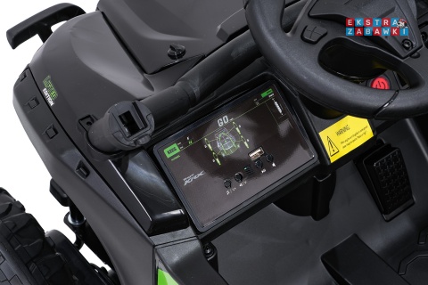 Buggy Kawasaki Teryx KRX1000 na akumulator - czarny, 4x4, 2x45W i 2x20W 24V/5Ah, pilot, EVA, ekoskóra, pokrowiec [JS330]