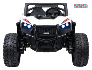 Buggy RTR Monster Speed 4x4 na akumulator - biały, 2x300W 2x45W 24V/14Ah, do 16 km/h, pilot, EVA, LED, pokrowiec [SX2928]