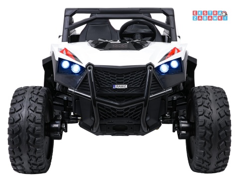 Buggy RTR Monster Speed 4x4 na akumulator - biały, 2x300W 2x45W 24V/14Ah, do 16 km/h, pilot, EVA, LED, pokrowiec [SX2928]