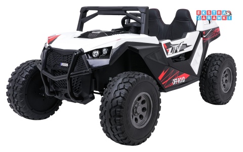 Buggy RTR Monster Speed 4x4 na akumulator - biały, 2x300W 2x45W 24V/14Ah, do 16 km/h, pilot, EVA, LED, pokrowiec [SX2928]