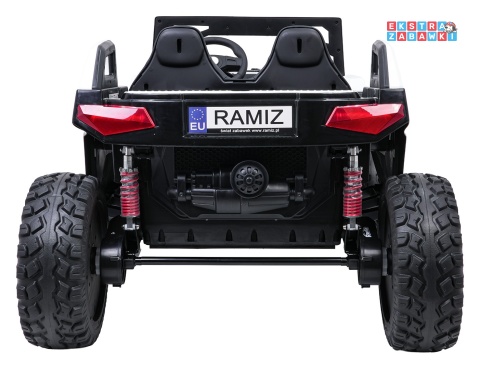 Buggy RTR Monster Speed 4x4 na akumulator - biały, 2x300W 2x45W 24V/14Ah, do 16 km/h, pilot, EVA, LED, pokrowiec [SX2928]
