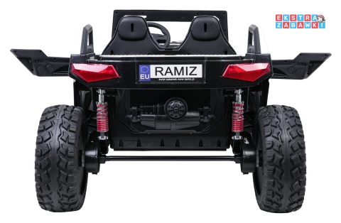 Buggy RTR Monster Speed 4x4 na akumulator - biały, 2x300W 2x45W 24V/14Ah, do 16 km/h, pilot, EVA, LED, pokrowiec [SX2928]