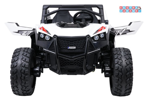 Buggy RTR Monster Speed 4x4 na akumulator - biały, 2x300W 2x45W 24V/14Ah, do 16 km/h, pilot, EVA, LED, pokrowiec [SX2928]