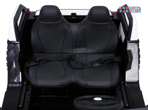 Buggy RTR Monster Speed 4x4 na akumulator - biały, 2x300W 2x45W 24V/14Ah, do 16 km/h, pilot, EVA, LED, pokrowiec [SX2928]